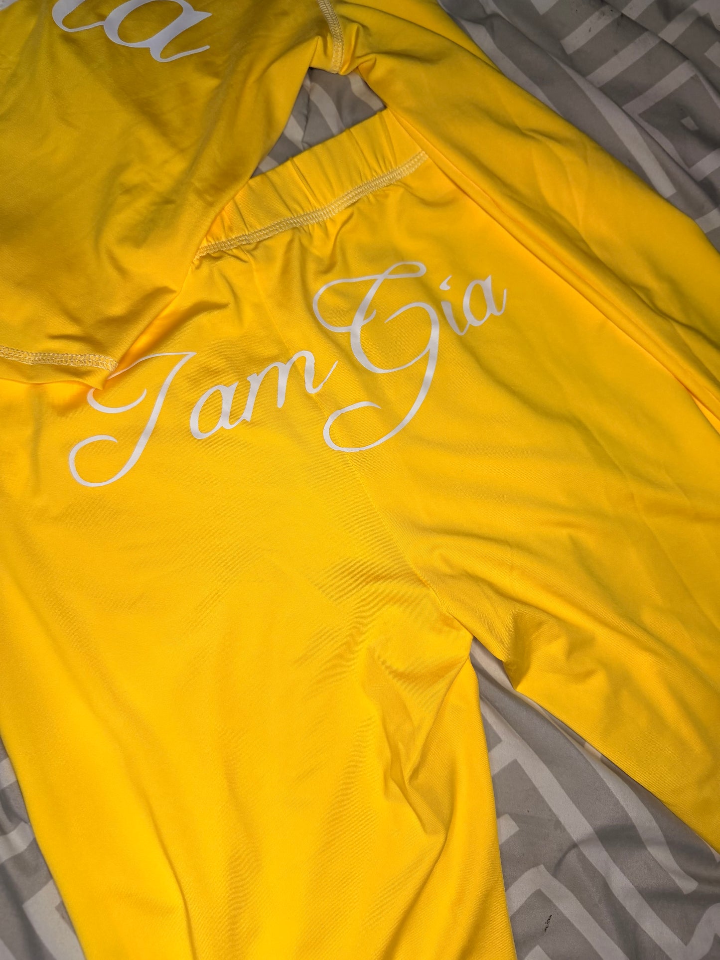 Yellow I.AM.GIA pants set