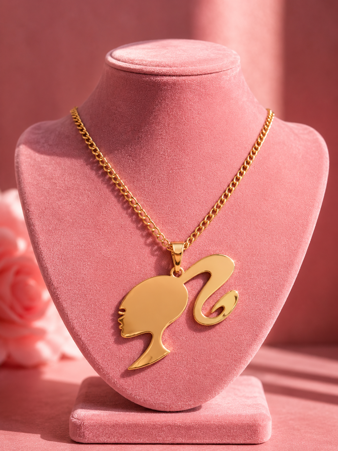 Gold Barbie necklace