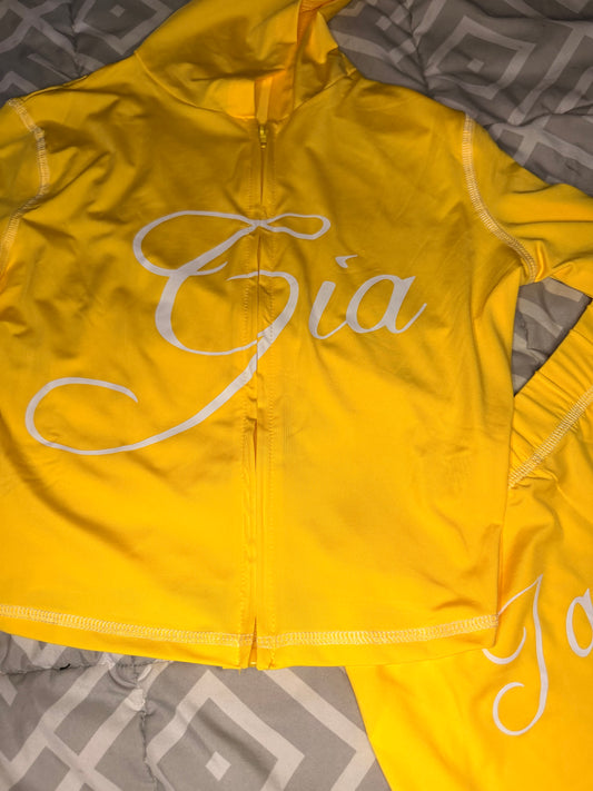 Yellow I.AM.GIA pants set